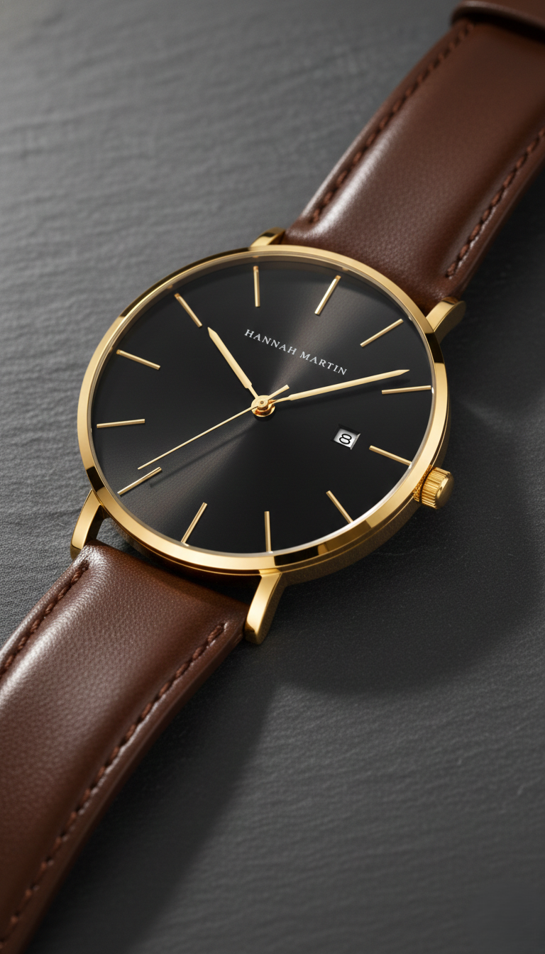 💎 Classic Bauhaus Design Men Watch  💎