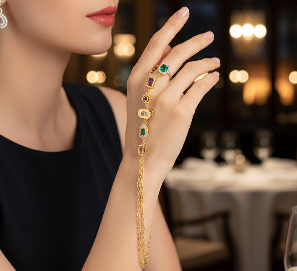 Crystal Hand Bracelet