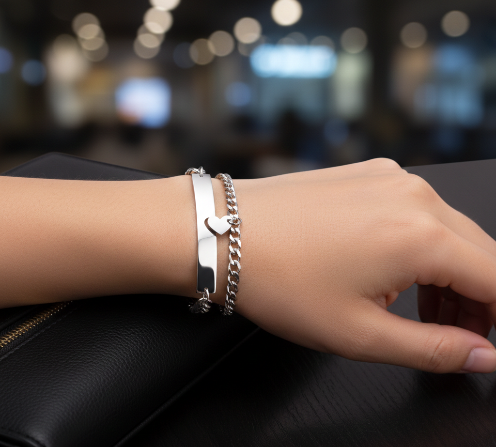 Dúo de Pulseras "Eternal Silver"