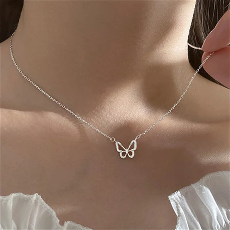 Butterfly Necklace Ladies Exquisite
