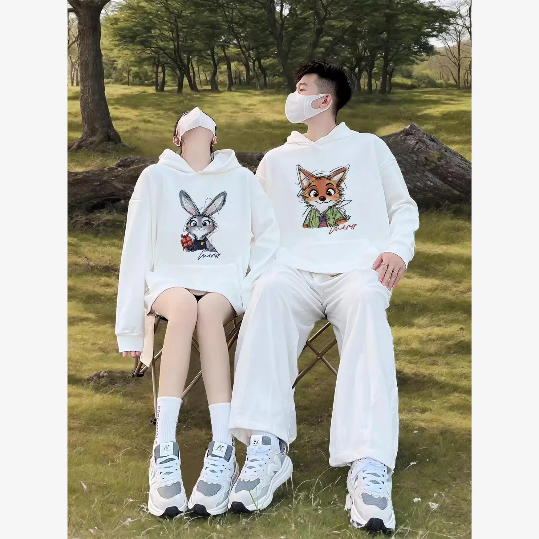 🦊🐰 ¡El Dúo Dinámico! Sudaderas de Pareja Zootopia Style ✨