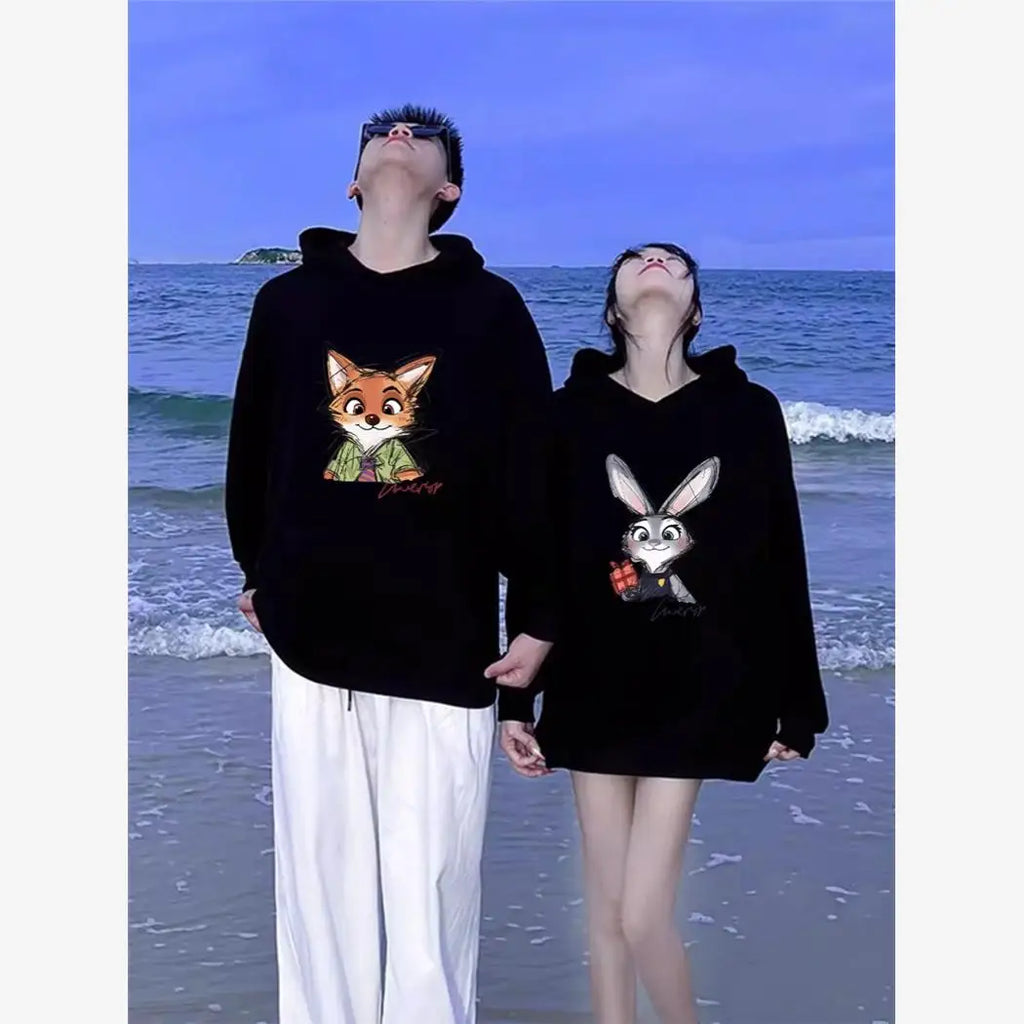 🦊🐰 ¡El Dúo Dinámico! Sudaderas de Pareja Zootopia Style ✨